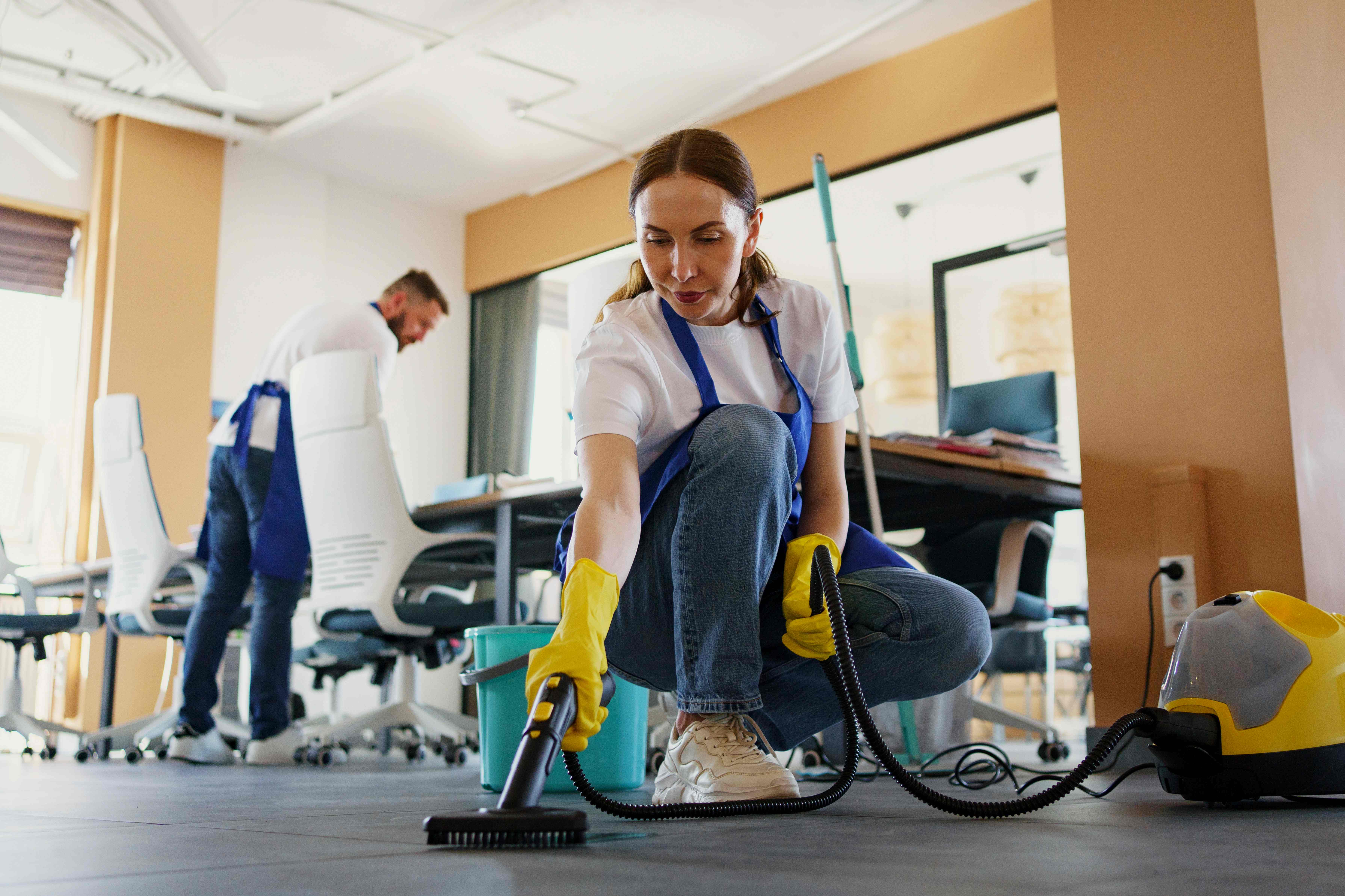 Professional cleaning team providing premium cleaning services